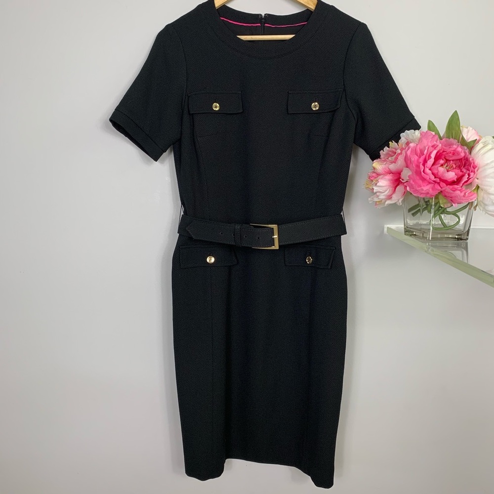 Jones of New York black dress with belt